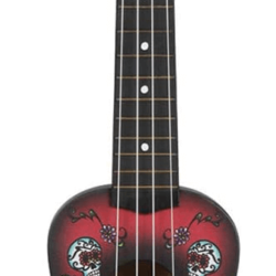 Ukelele 21 pulgadas ukelele con patrón de calavera ukelele para Regalo ukelele adultos ukelele amazon