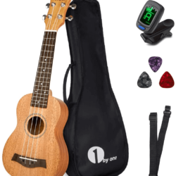 1 By One Ukelele ukelele soprano amazon ukelele 21 pulgadas ukelele color caoba ukelele con estuche negro