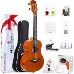 Aklot Ukelele ukelele Tenor amazon ukelele 26 pulgadas ukelele para Regalo con curso en línea gratruito ukelele kit